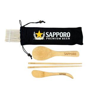 Sapporo Beer Sushi Making Kit Promo Prize HTF 6 Pieces